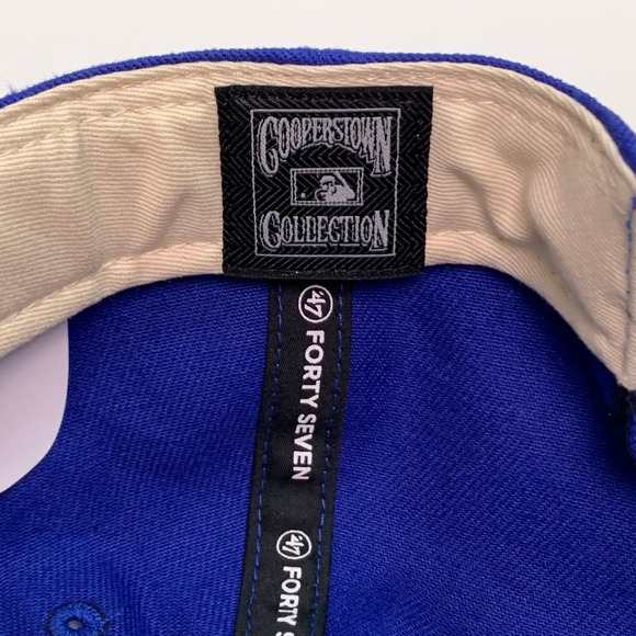 Atlanta Braves Cooperstown '47 Hitch Snapback Hat Royal Blue Adjustable New - Picture 8 of 8